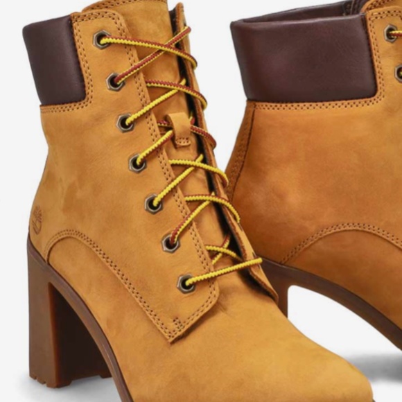 🆕 Timberland Allington Heel 6" wheat boot Sz 7.5 - Picture 4 of 16